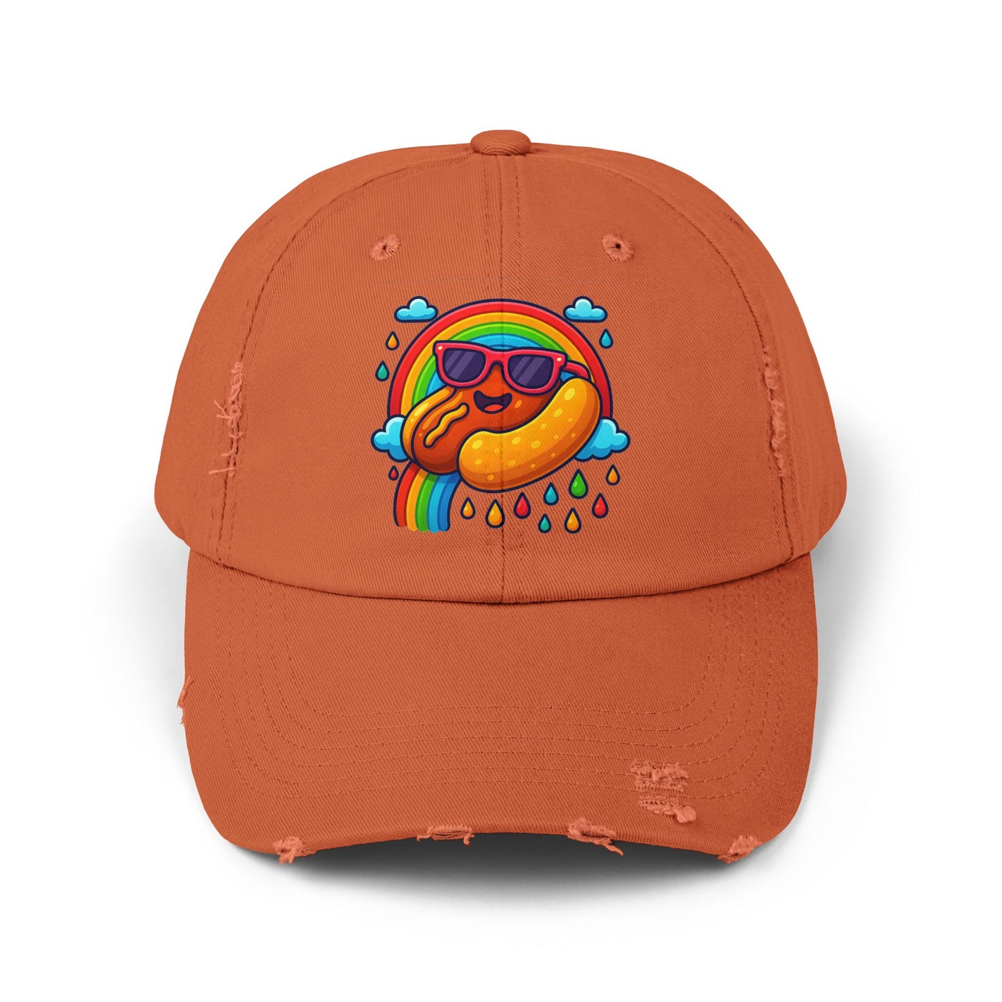 Hot Dog & Rainbow Cap
