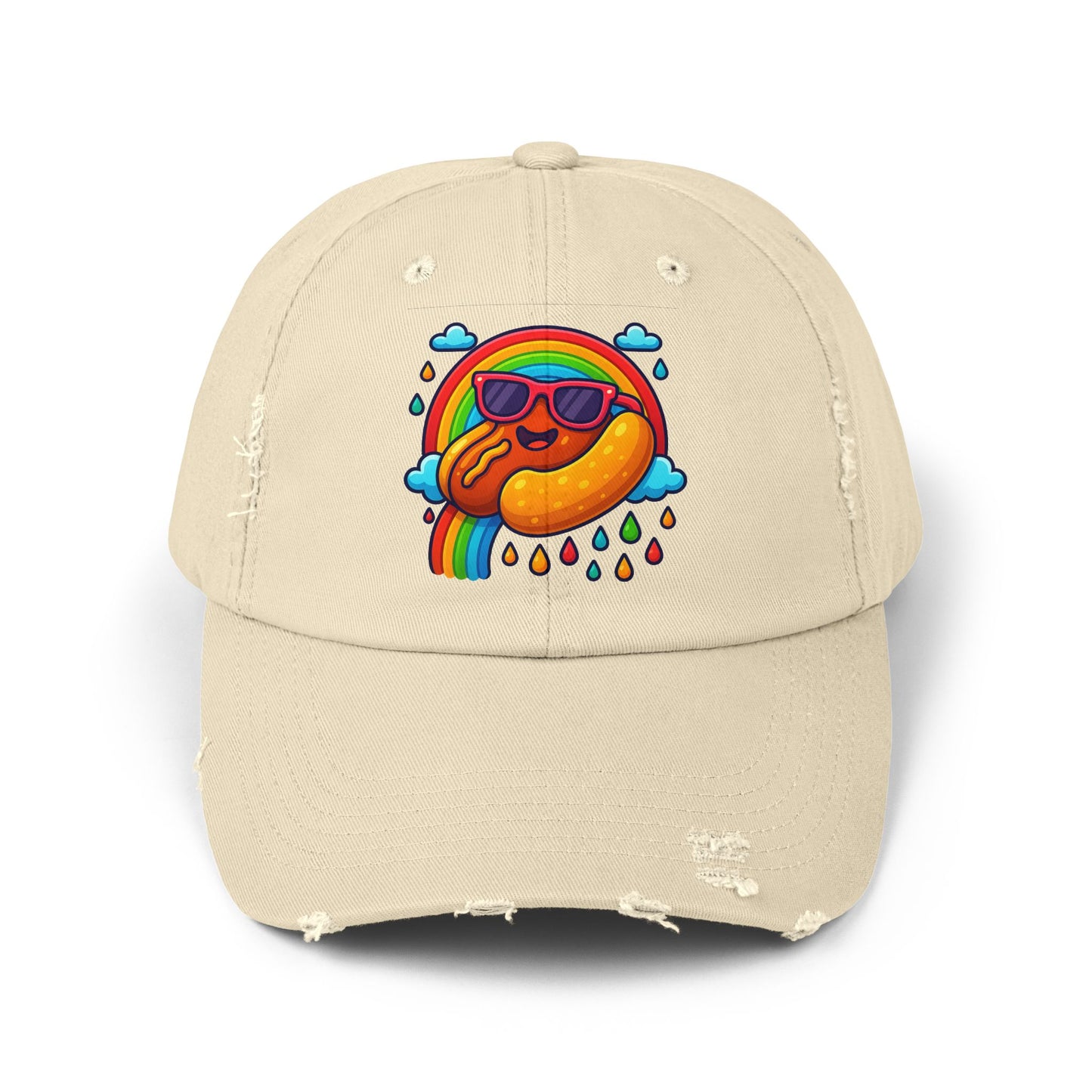 Hot Dog & Rainbow Cap