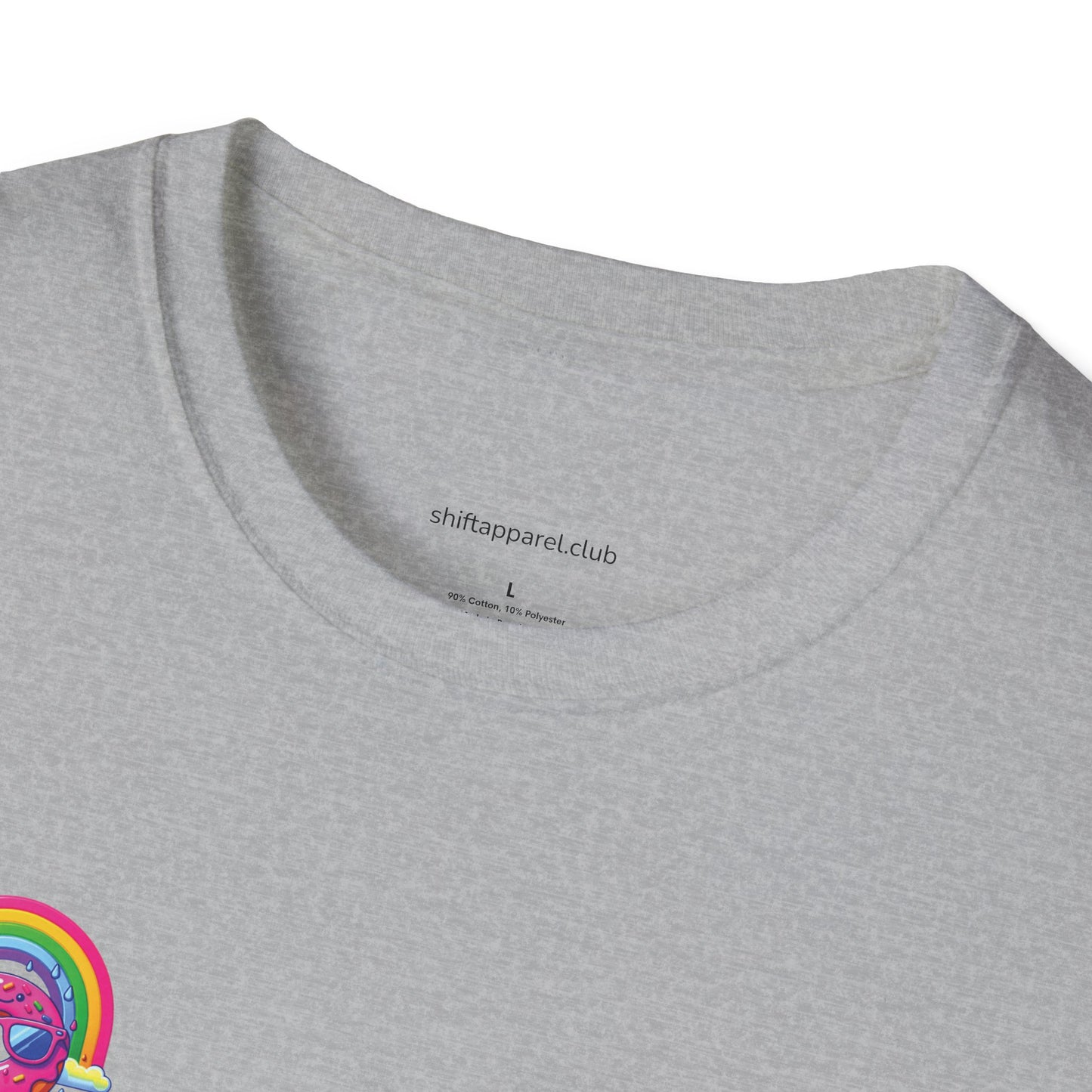 Donut & Rainbow Shirt - Pocket Print