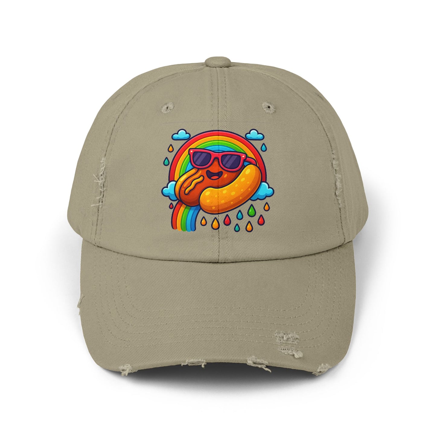 Hot Dog & Rainbow Cap