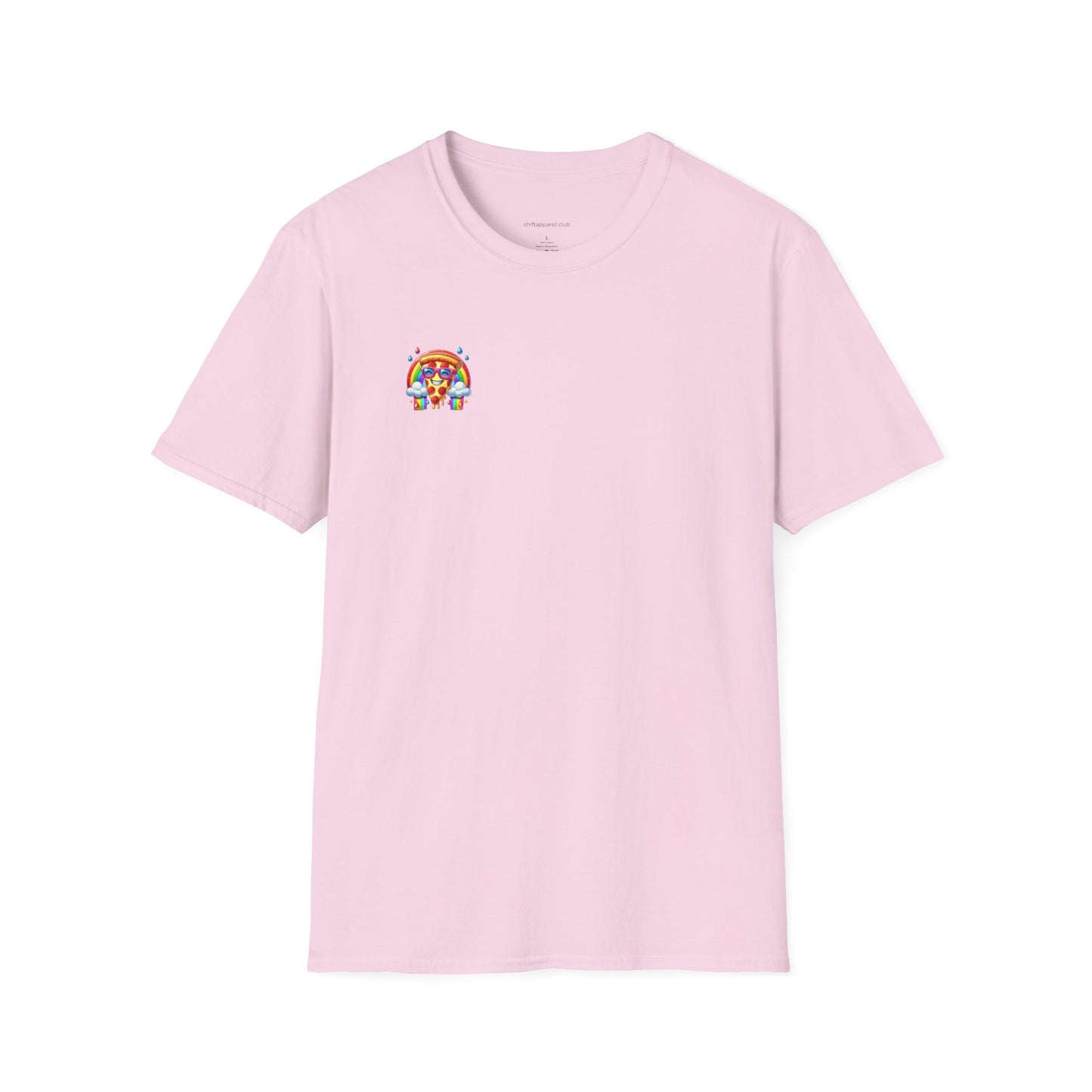 Pizza & Rainbow Shirt - Pocket Print