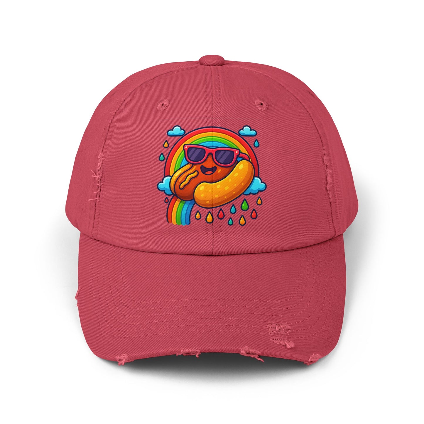 Hot Dog & Rainbow Cap