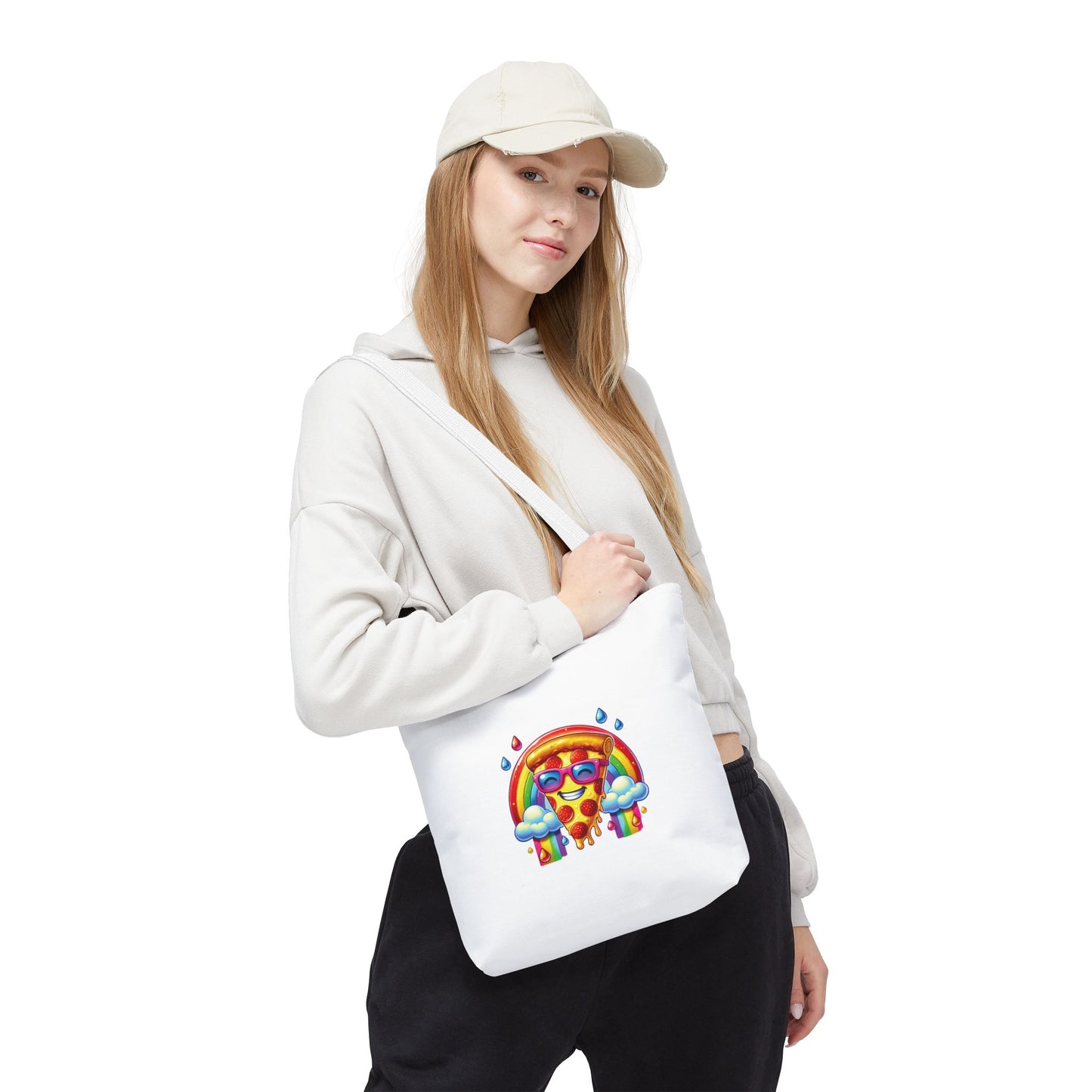 Pizza & Rainbow Tote Bag