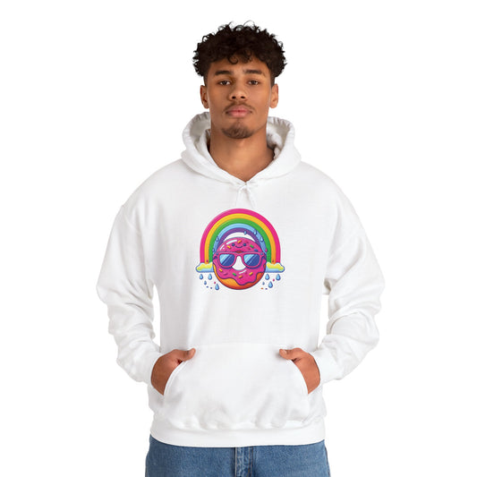 Donut & Rainbow Hoodie - Front Print