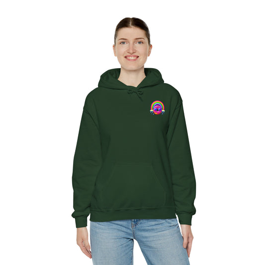Donut & Rainbow Hoodie - Pocket Print
