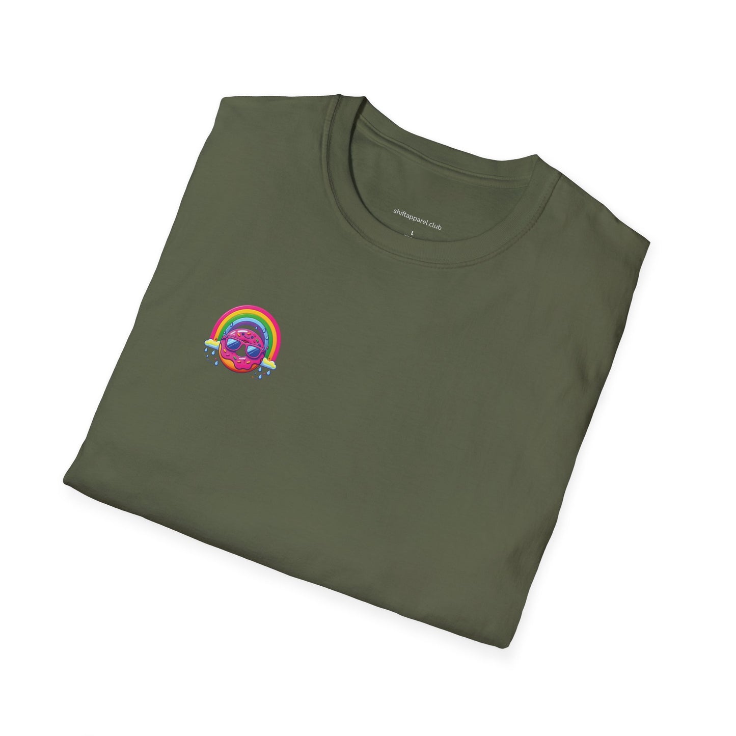 Donut & Rainbow Shirt - Pocket Print