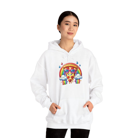 Pizza & Rainbow Hoodie - Front Print