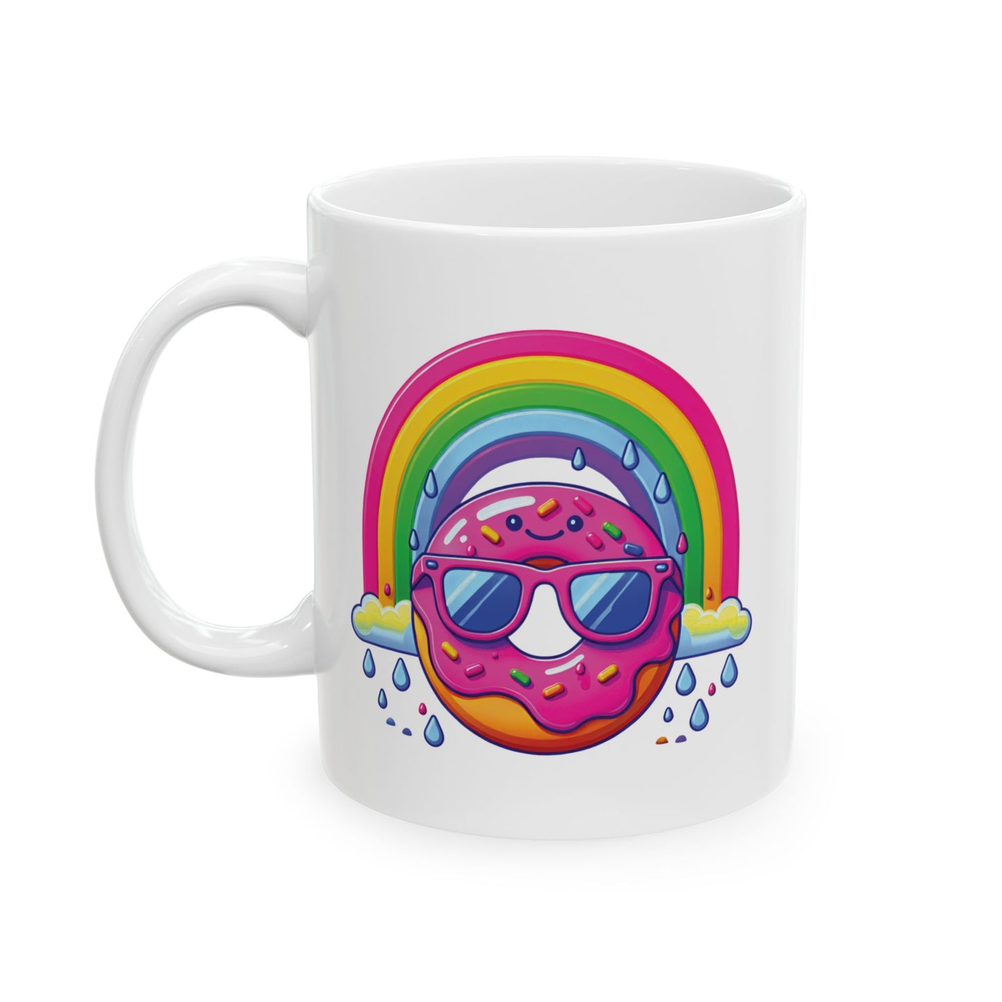 Donut & Rainbow Coffee Mug