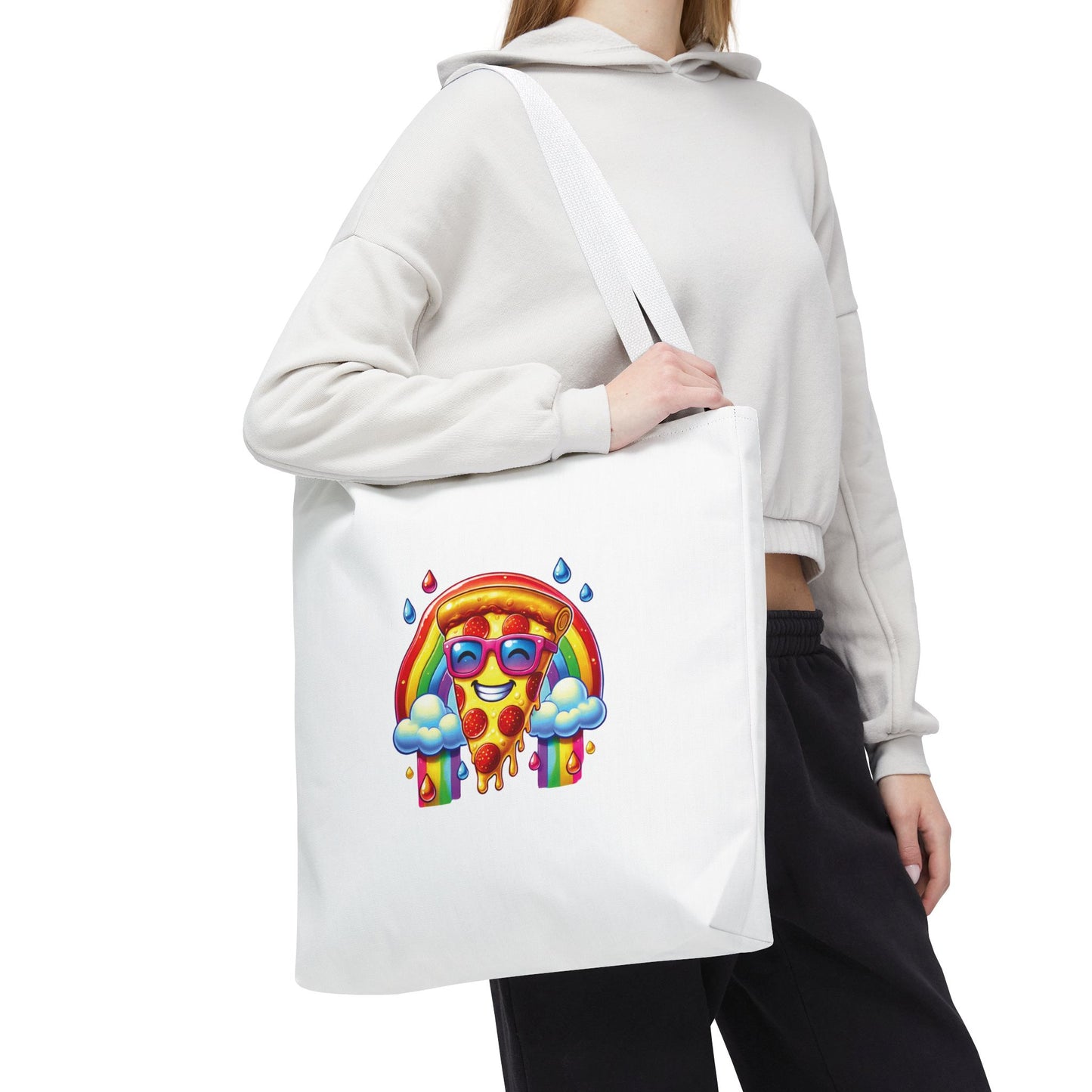 Pizza & Rainbow Tote Bag