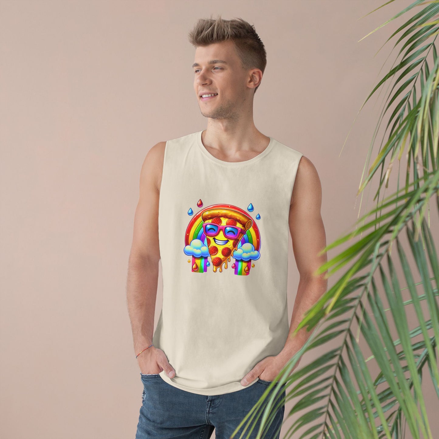 Pizza & Rainbow Tank Top