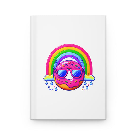 Donut & Rainbow Journal White