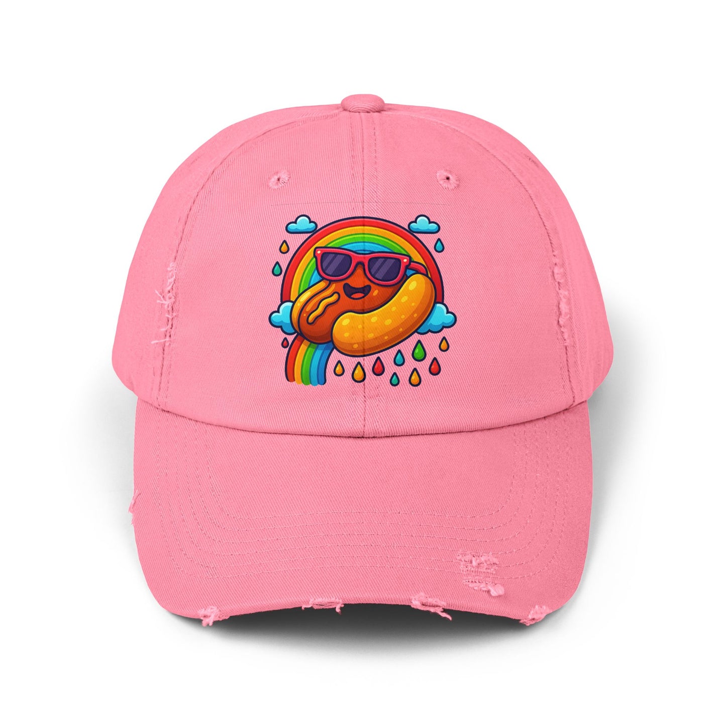 Hot Dog & Rainbow Cap