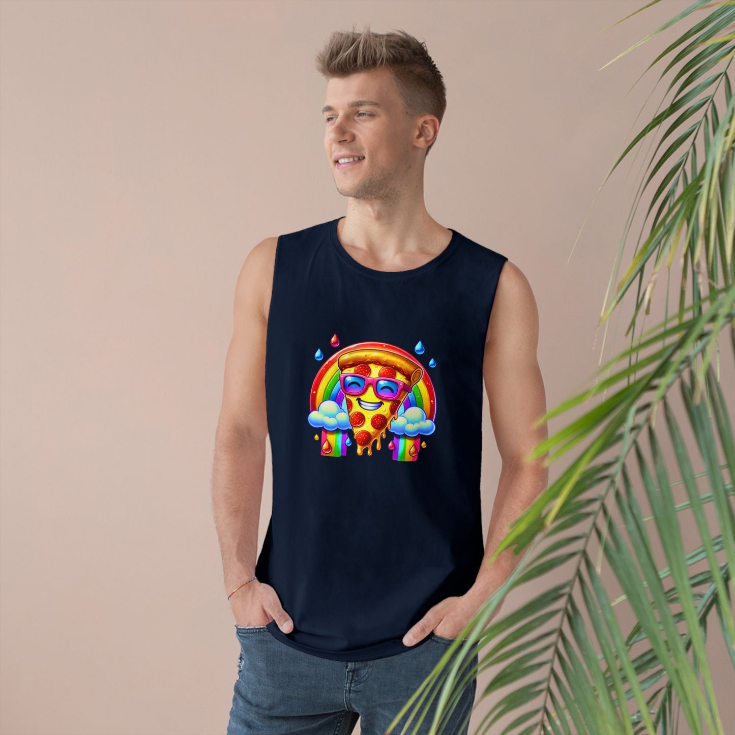 Pizza & Rainbow Tank Top