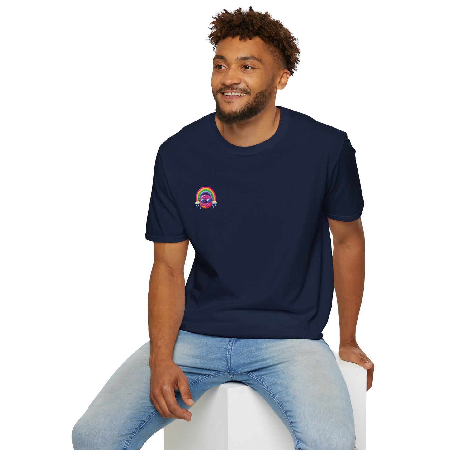 Donut & Rainbow Shirt - Pocket Print