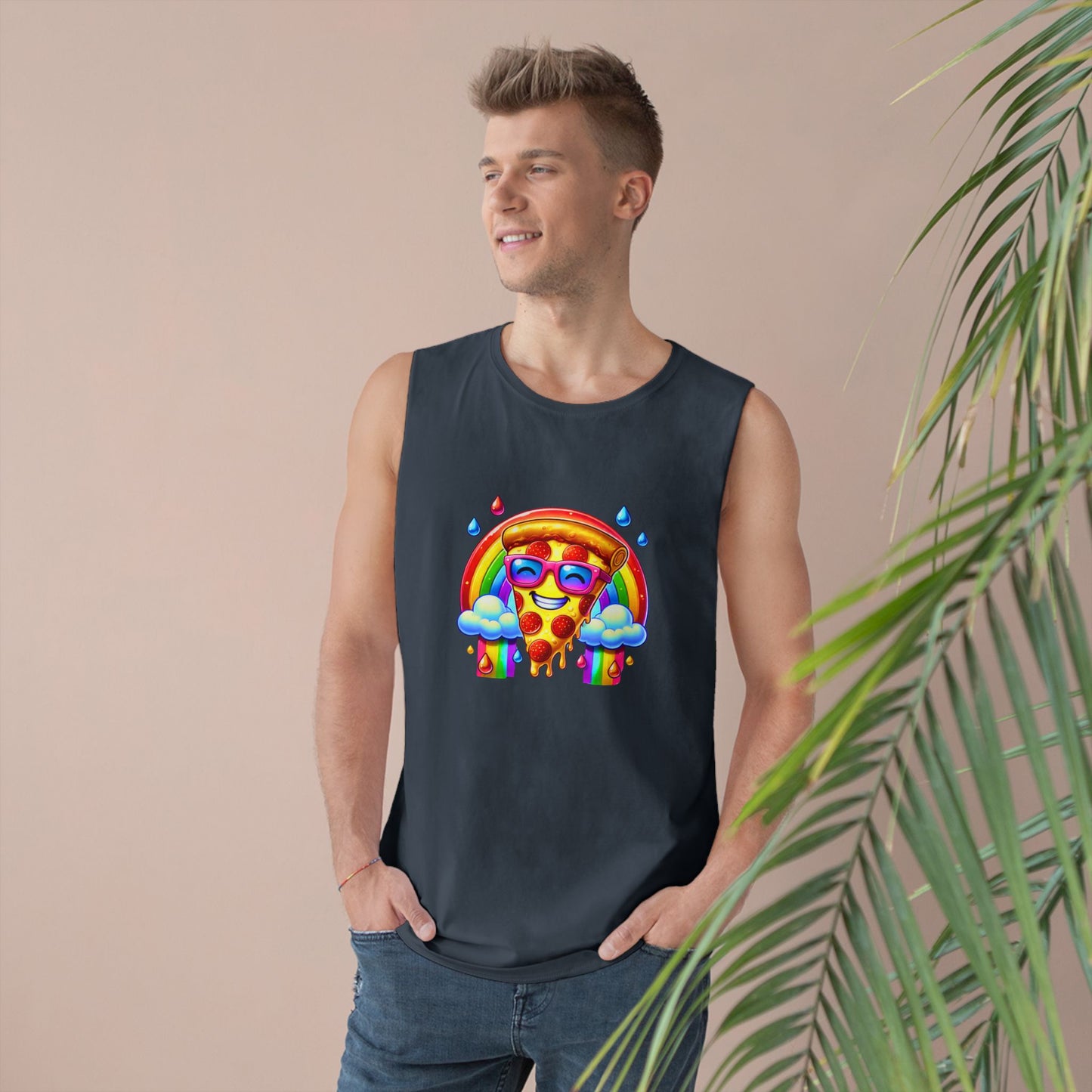 Pizza & Rainbow Tank Top