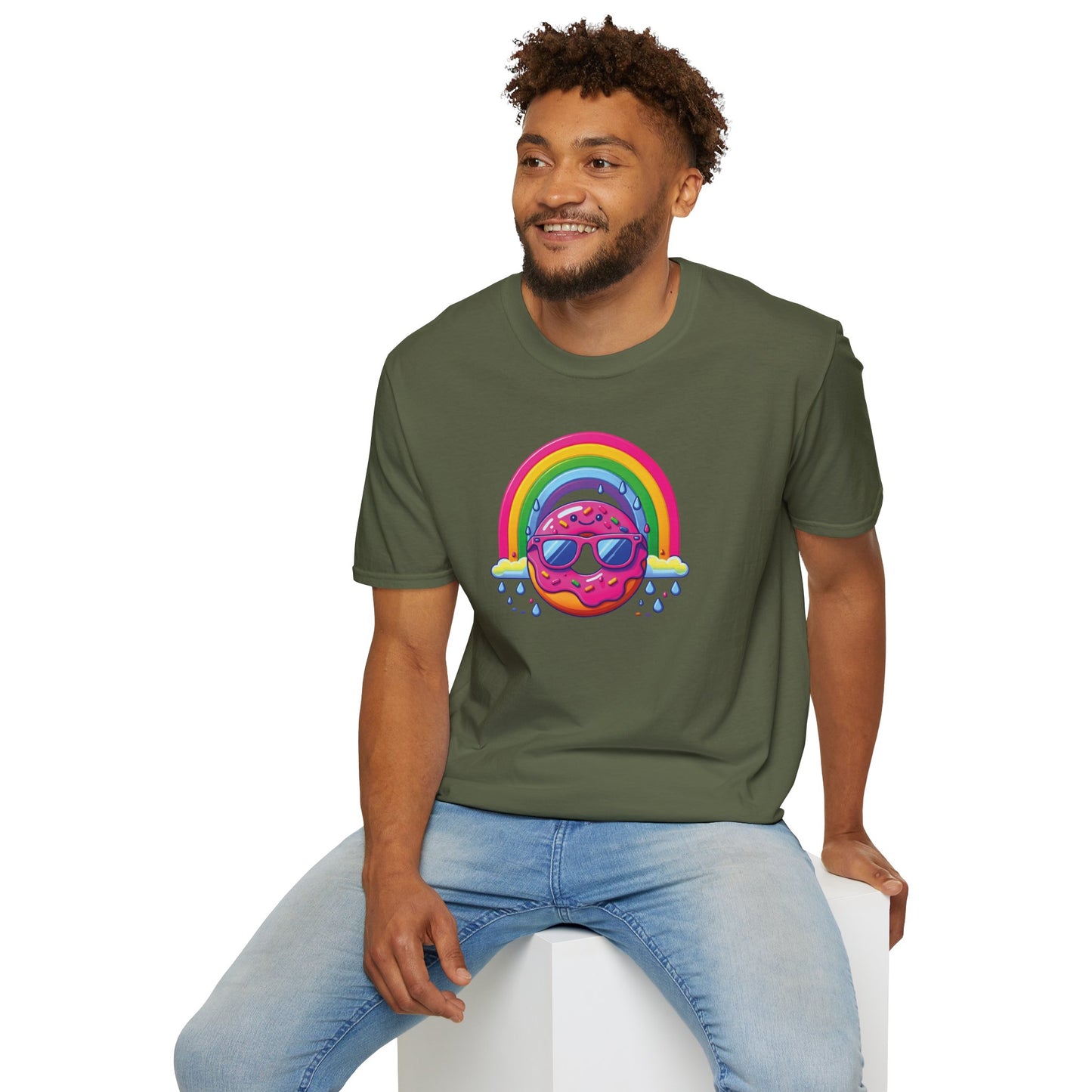 Donut & Rainbow Shirt - Front Print