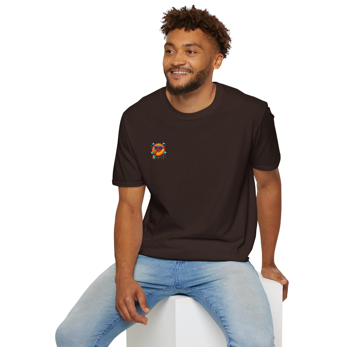 Hot Dog & Rainbow Shirt - Pocket Print