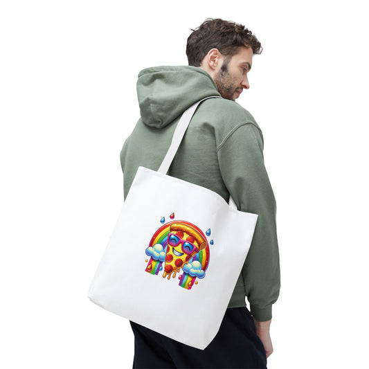 Pizza & Rainbow Tote Bag
