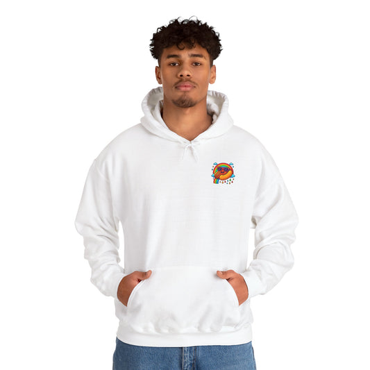 Hot Dog & Rainbow Hoodie - Pocket Print