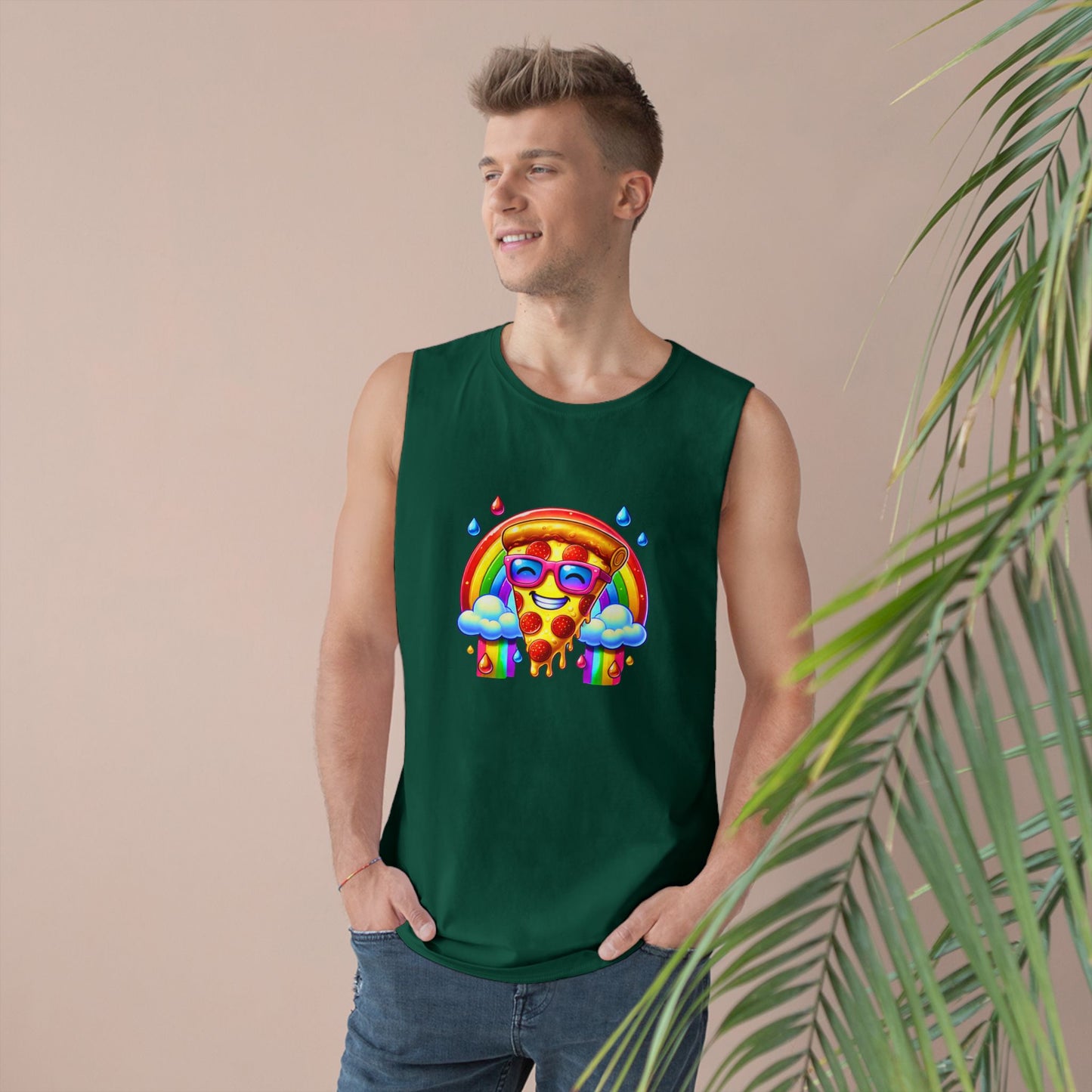 Pizza & Rainbow Tank Top