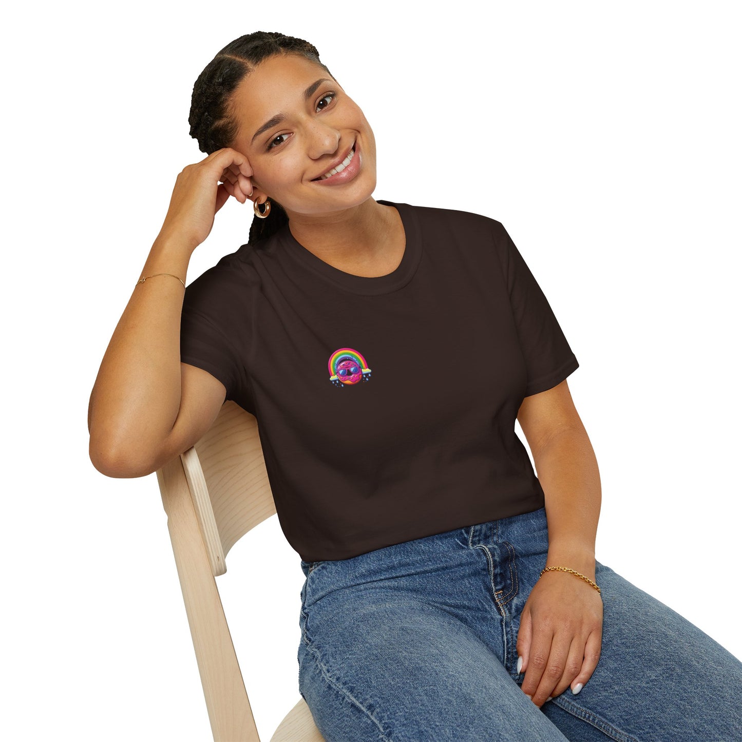 Donut & Rainbow Shirt - Pocket Print