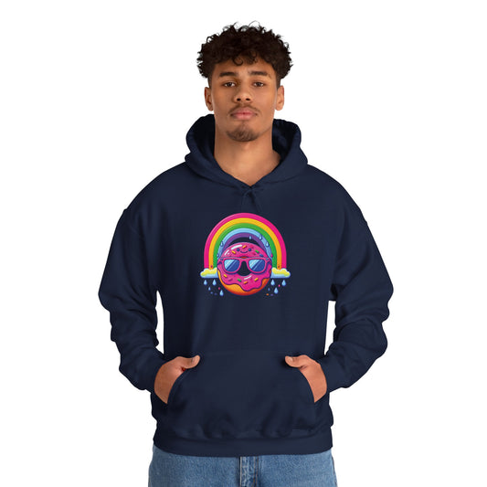 Donut & Rainbow Hoodie - Front Print