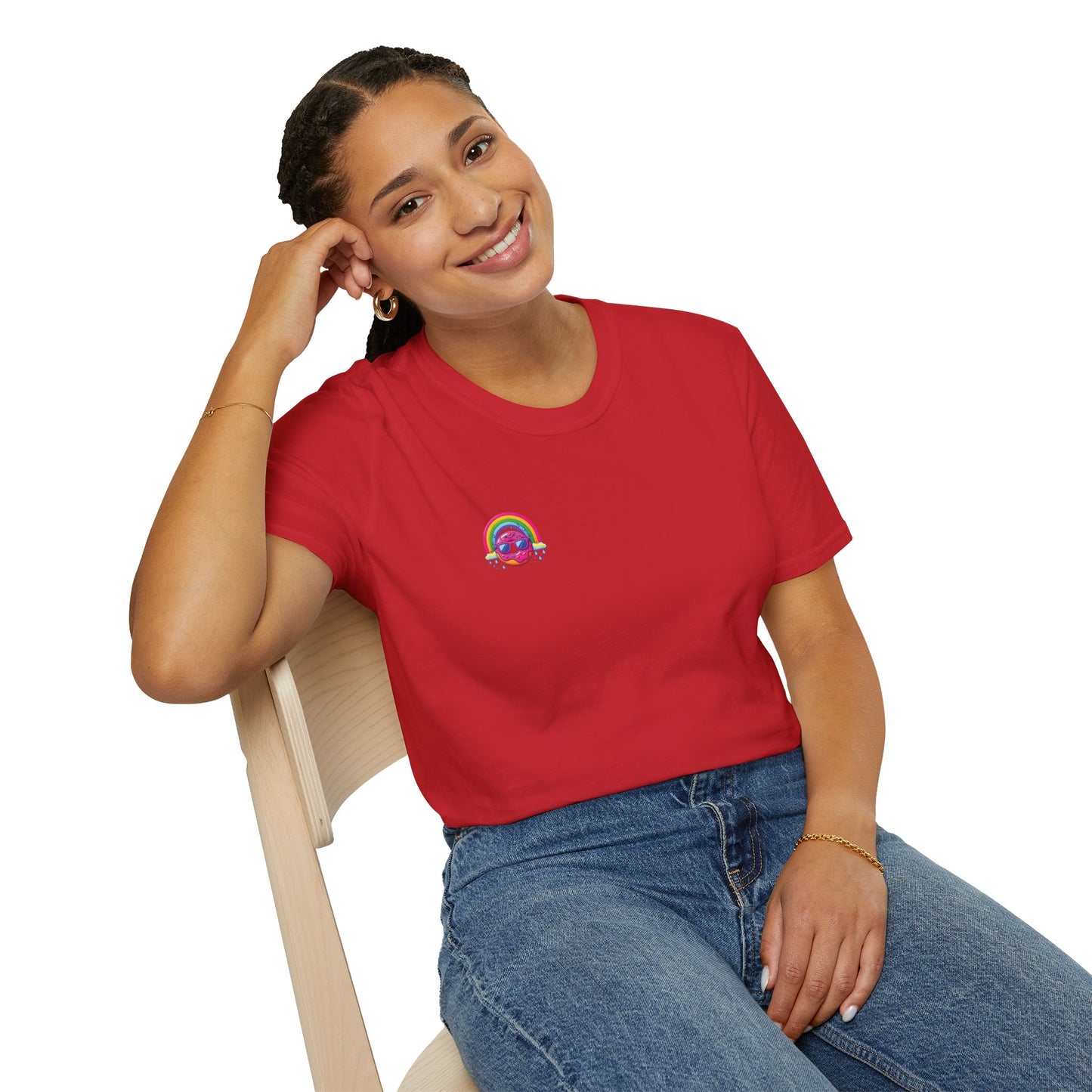 Donut & Rainbow Shirt - Pocket Print