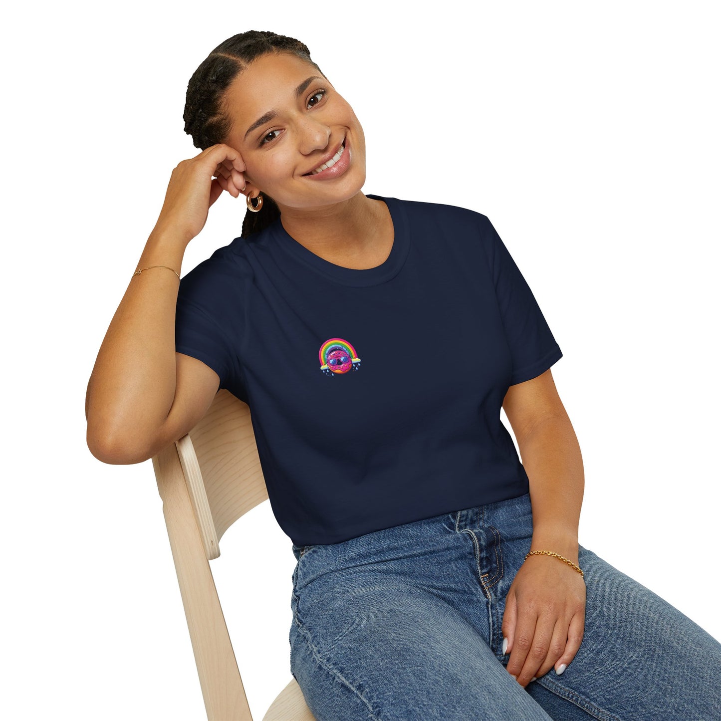 Donut & Rainbow Shirt - Pocket Print