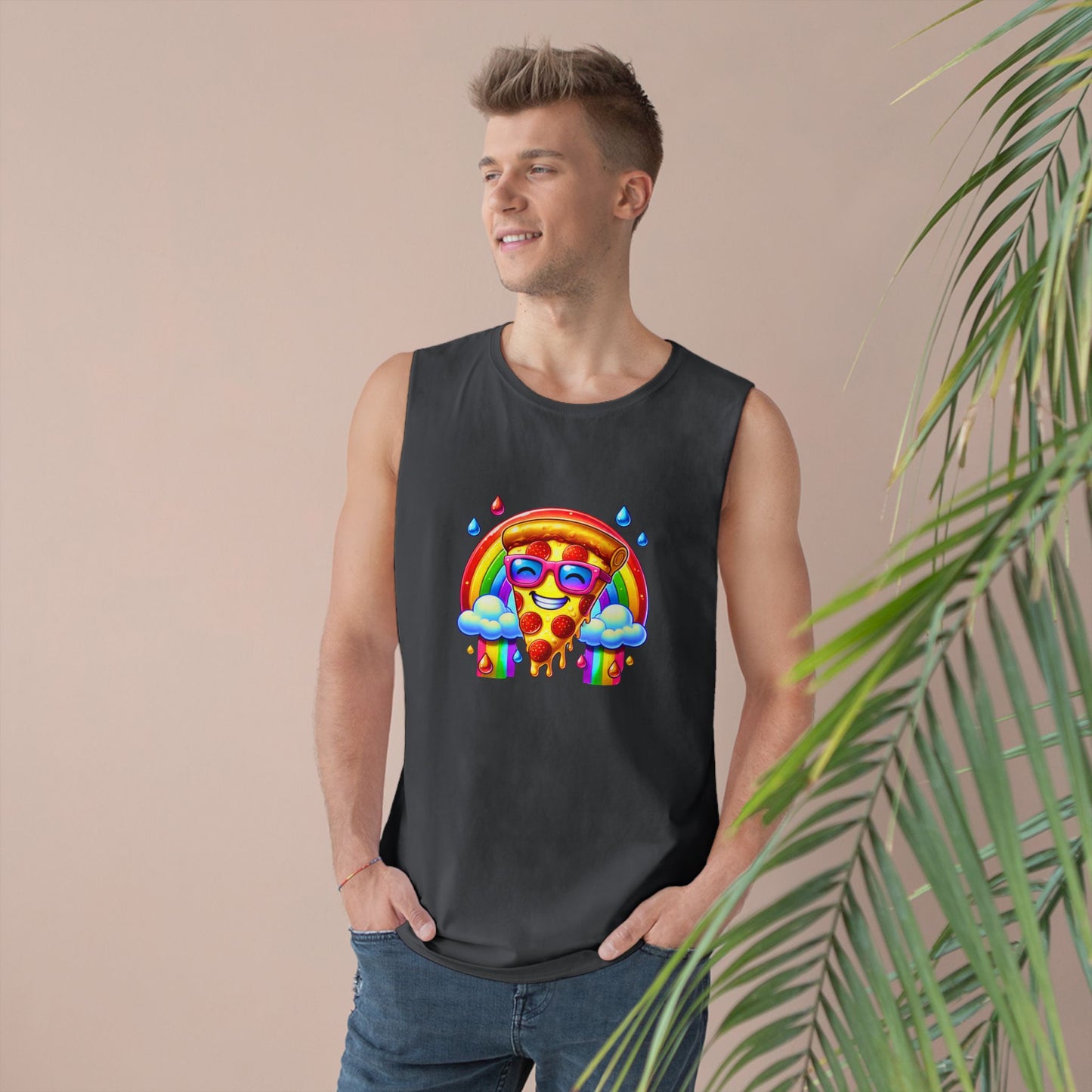 Pizza & Rainbow Tank Top