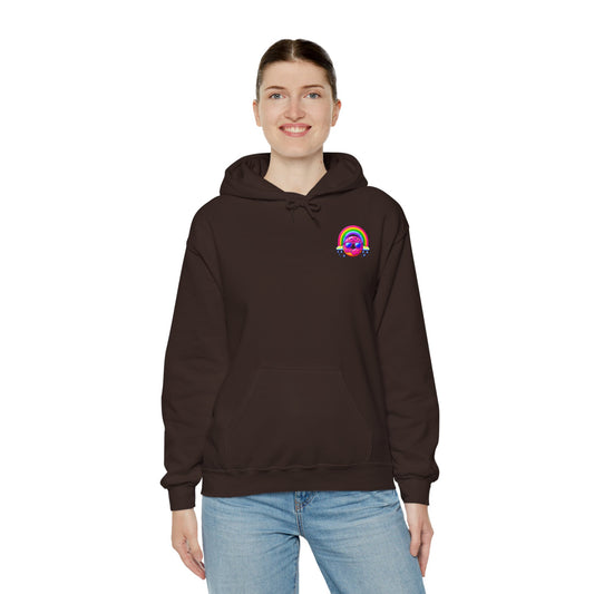 Donut & Rainbow Hoodie - Pocket Print