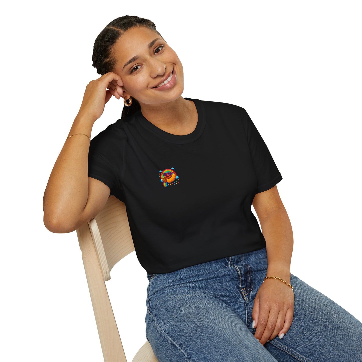 Hot Dog & Rainbow Shirt - Pocket Print